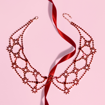 Vivid Siam Range Extension Preciosa Crystals Necklace